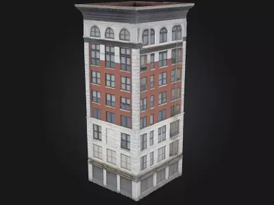 Urban Cornerstone  The Architectural Anchor of a Modern City  3D model