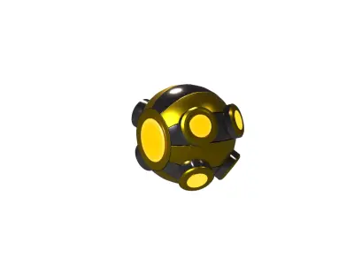Si fi Gold mines Low-poly 3D model