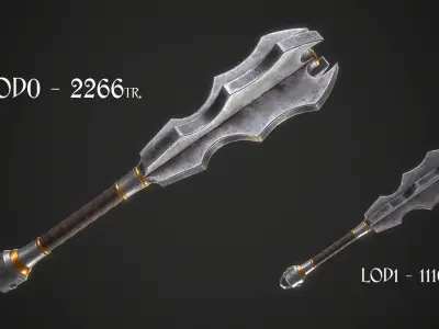 Mace 16 Low-poly 3D model
