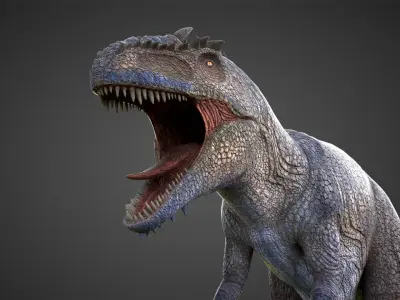 Massive Dinosaur High Resolution 3D Model Low-poly 3D model