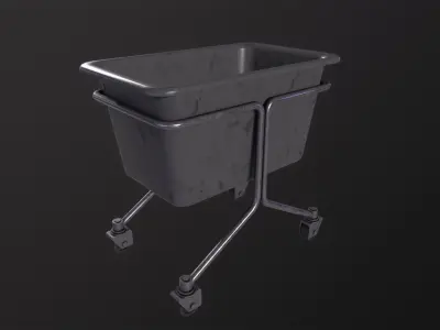 Laundry Cart 3D Model Low-poly 3D model