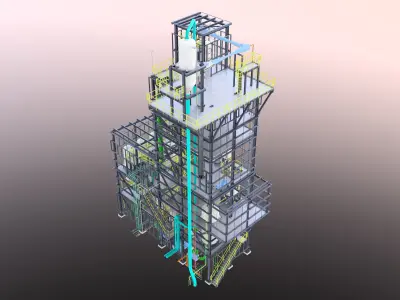 Process Plant OMN - Assembly 3D model