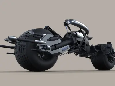 Batpod from The Dark Knight and The Dark Knight Rises 3D model