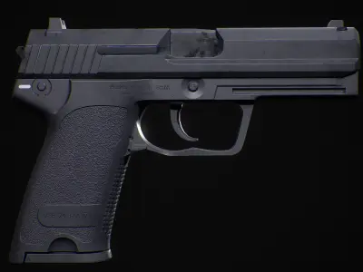 HK USP Low-poly 3D model