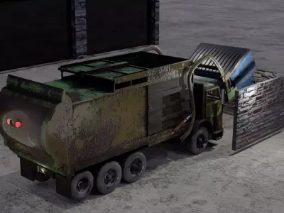 Garbage Truck 3D model