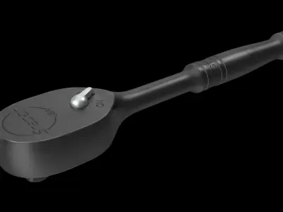 Extra Long Handle Flex Head Ratchet TLLF72 Low-poly 3D model purchase
