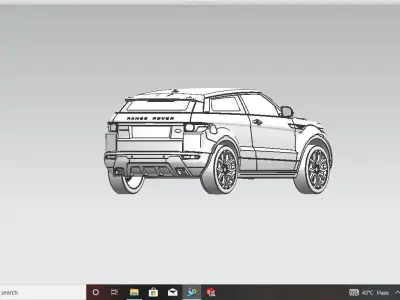 Range Rover  Free 3D print model