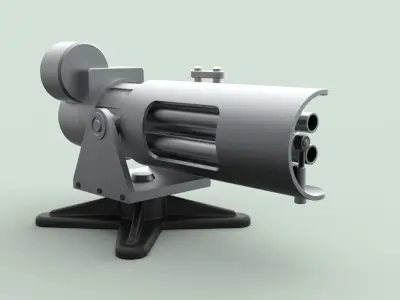 Machine gun 2 3D model