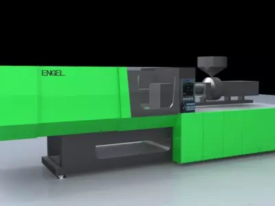 injection molding machine 3D model