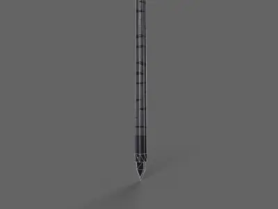 PBR Polearm V4a Low-poly 3D model