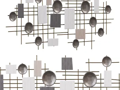 Corrigan studio large modern industrial wall decor 3D model purchase