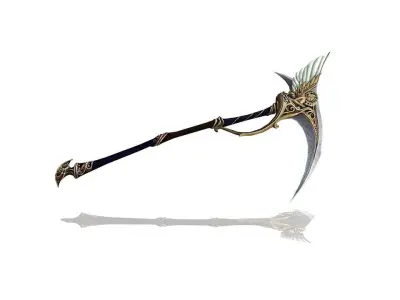 Regalia Scythe Low-poly 3D model