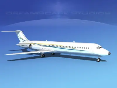 Douglas DC-9-40 Executive 3 3D model
