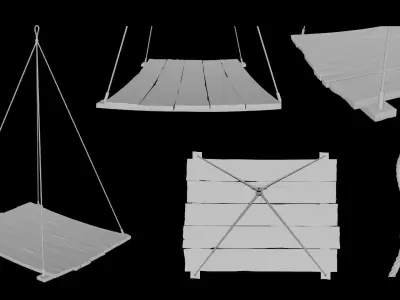 old platform 3D model