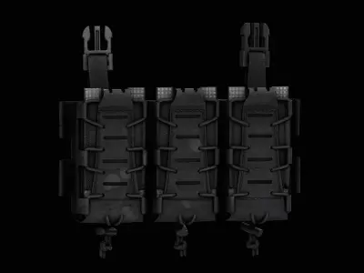 SLEDS-K Universal Placard Low-poly 3D model