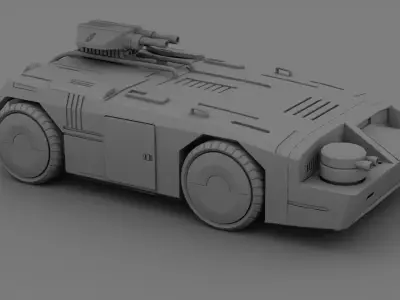 military  truck  3D model