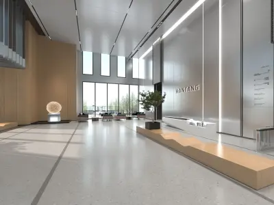 Lobby Hall Foyer Office 3D model purchase