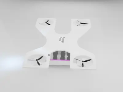 Self Driving Passenger Drone Concept 3D model
