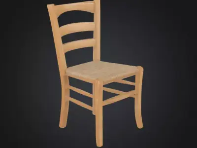WOOD CHAIR  3D model