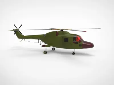 Westland lynx helicopter type 2 3D model