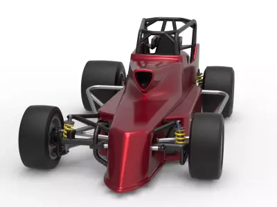 Pavement Silver Crown Car Version 2 Scale 1 to 25 3D print model
