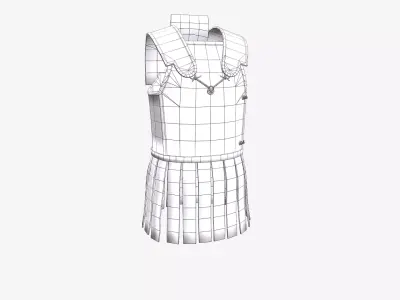 Ancient Armor Spolas 3D Model Game Ready PBR Low Poly Low-poly 3D model