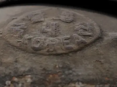 Korean Traditional Iorn Pot GamaSot 3D model