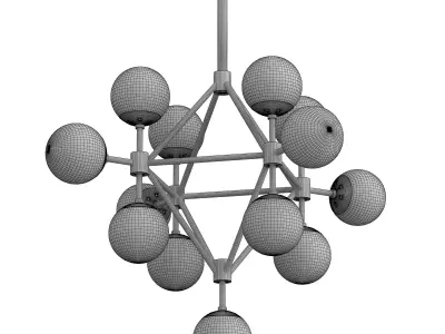 KEEFE CLUSTER CHANDELIER 3D model