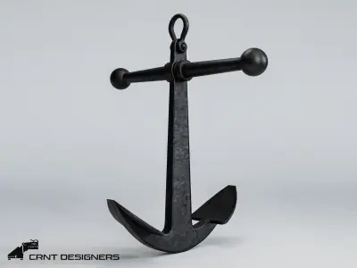 Ship Anchor 3D Model Low-poly 3D model