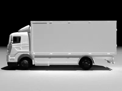 General Truck Low-poly 3D model