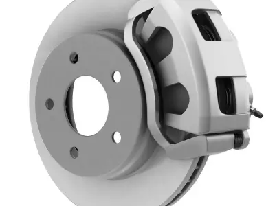 CAR DISC BRAKE DUAL PISTON 3D model