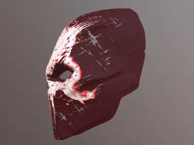 MILITARY SCULL MASK PBR Low-poly 3D model