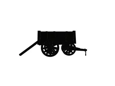 Wooden Cart 3D Printable Model 3D model purchase