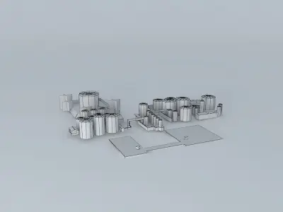 Eagle Farm Fuel Tanks Terminal Free 3D model