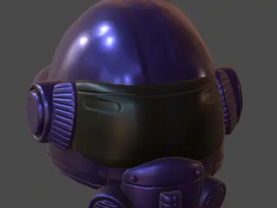 Helmet scifi fantasy futuristic military combat  Low-poly 3D model order