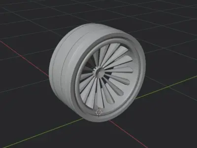 SPORTS TIRE LOW POLY - READY TO PLAY Free low-poly 3D model