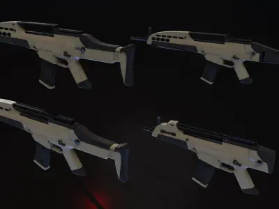 HK XM8 Tommy Build Low-poly 3D model