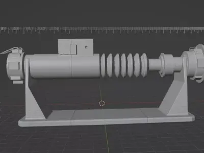 Lightsaber Luke Skywalker 28 cm lenght - Commercial License 3D print model
