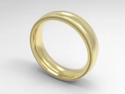woman solitaire ring 7 part r00128 3D print model