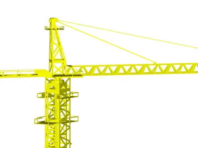 tower crane 3D model shop