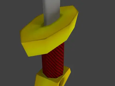 Low Poly Cartoon Sword Free low-poly 3D model