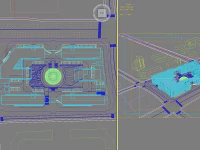 Museum Building 3D model 7