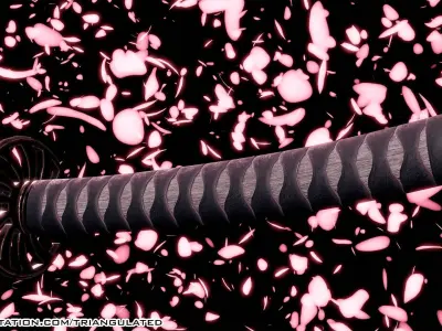 Katana Game Ready 3D Free low-poly 3D model