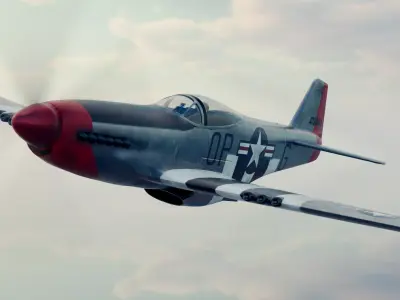 P-51D Mustang Free 3D model