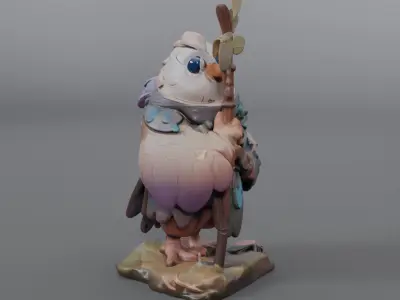 explorer bird 3D model