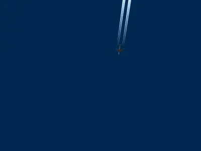 Animated Jet Contrails 3D model