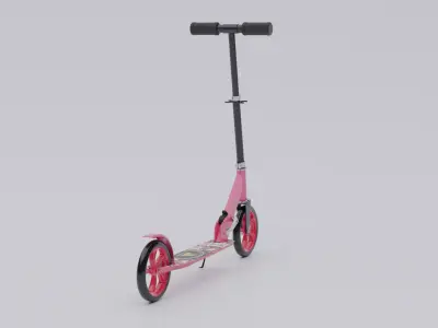 Electrica Scooter Low-poly 3D model