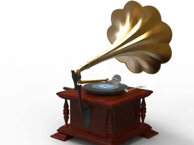 Gramophone 3D model