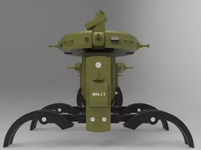 All terrain combat robot 3D model