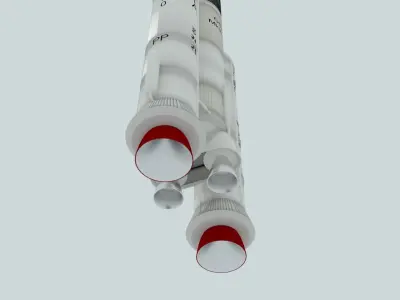 LVM-3 Mk3 ISRO Space Rocket 3D model